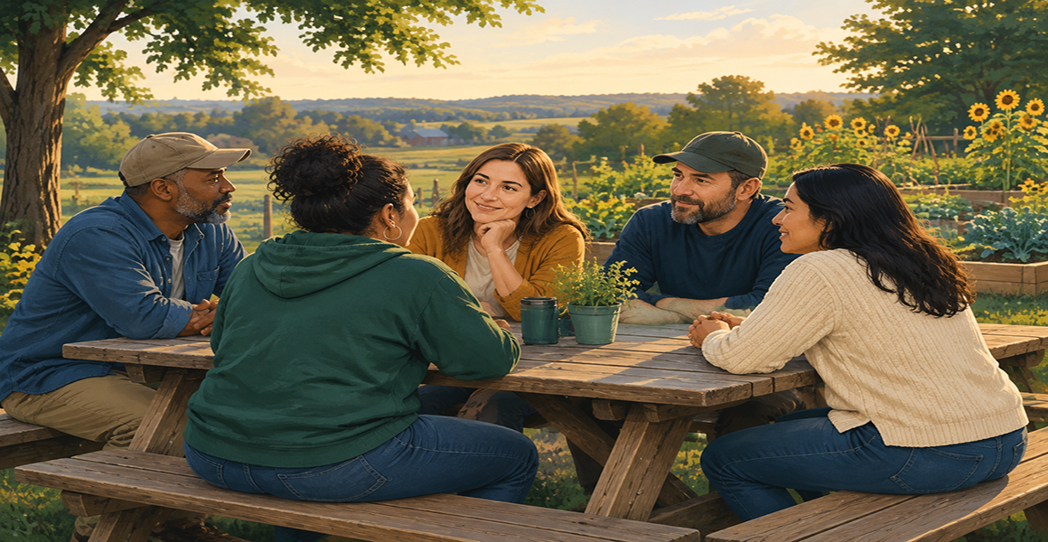 Veterans connecting with one another and belonging together