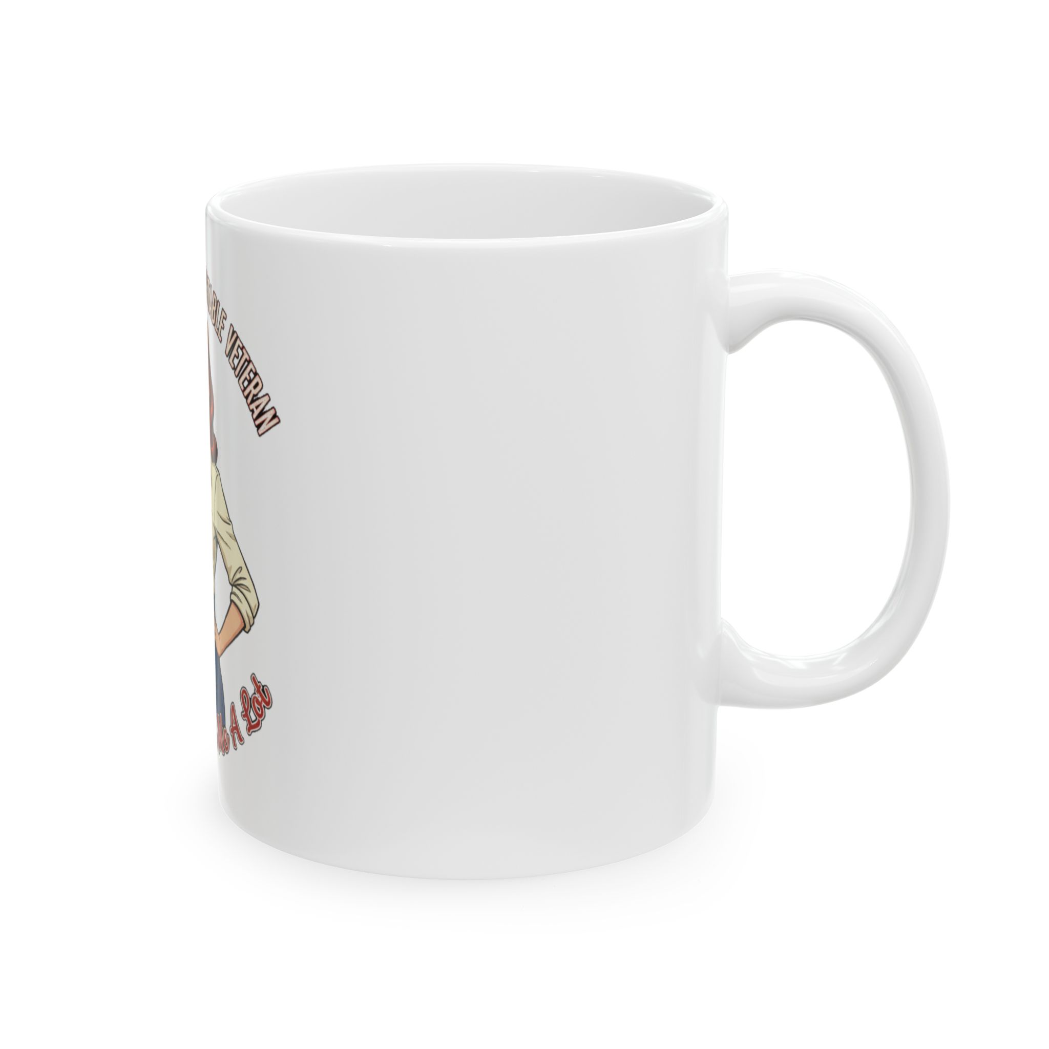 Protected by an Unstable Veteran Ceramic Mug, (11oz, 15oz) - Image 2