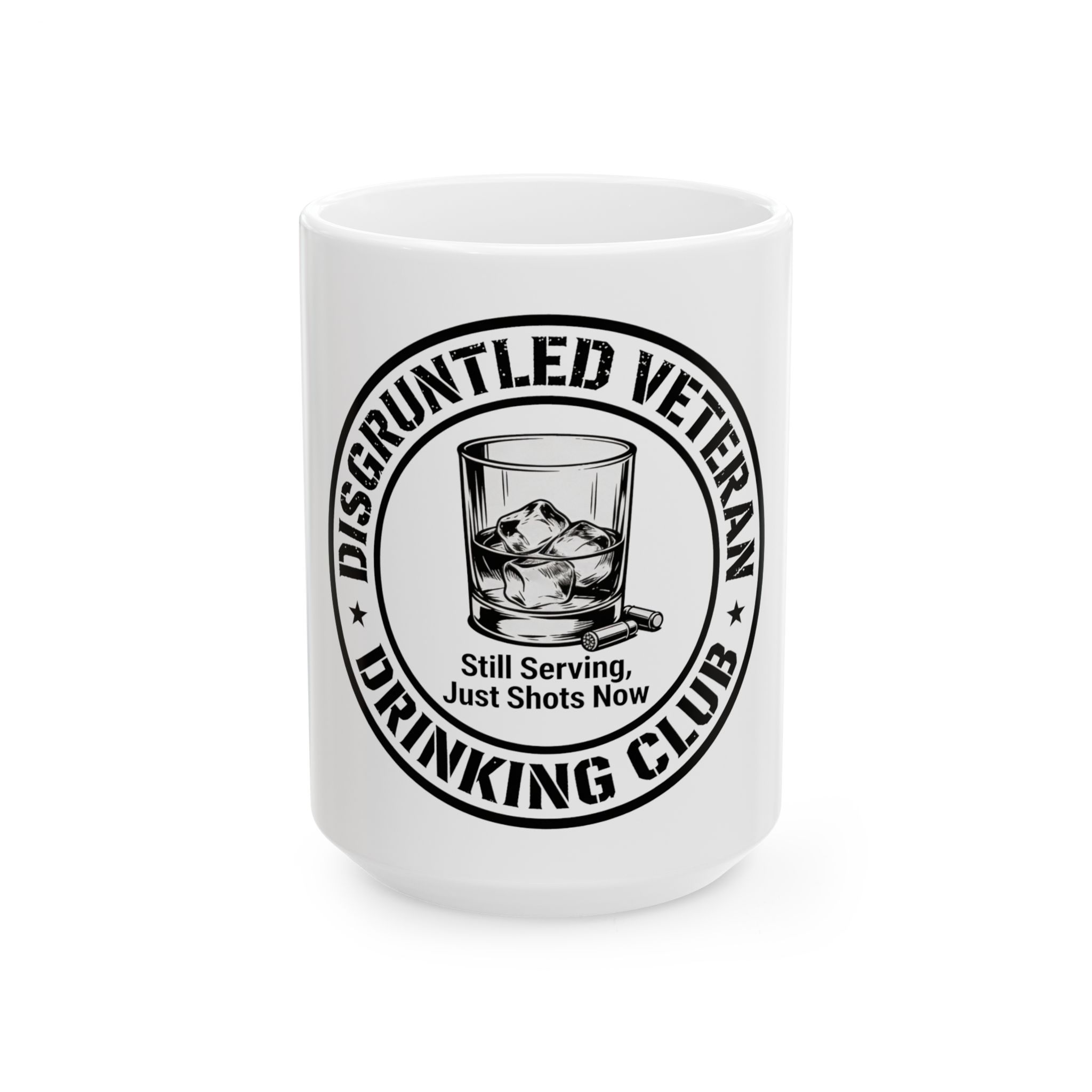 Disgruntled Veteran Drinking Club Ceramic Mug, (11oz, 15oz) - Image 2