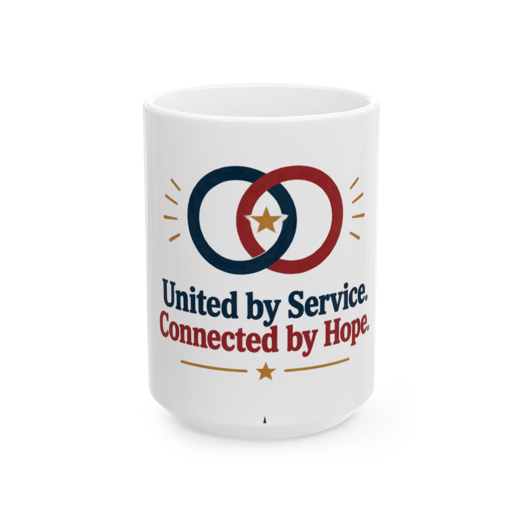 United by Service, Connected by Hope Ceramic Mug, (11oz, 15oz) - Image 3