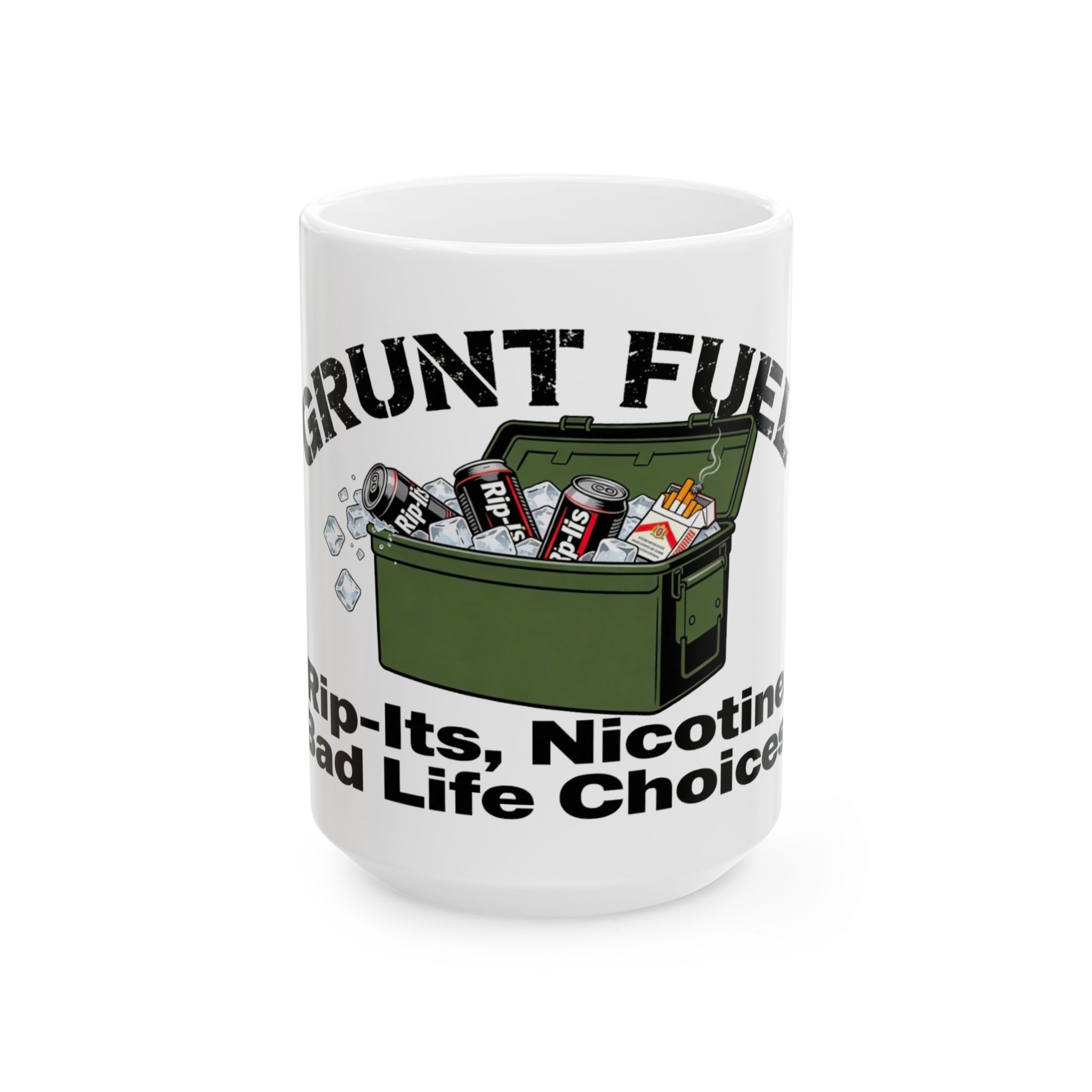Grunt Fuel Ceramic Mug, (11oz, 15oz) - Image 3