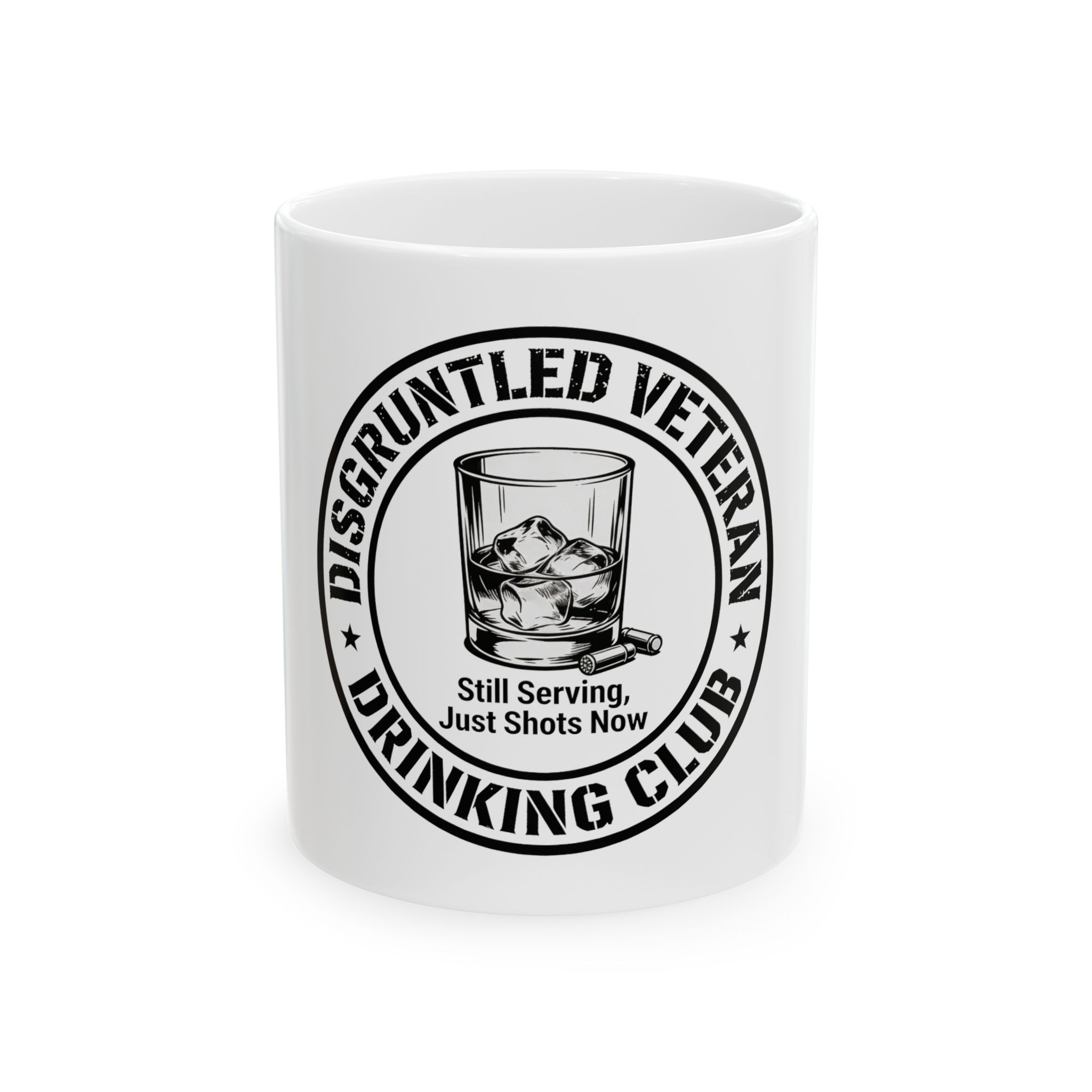 Disgruntled Veteran Drinking Club Ceramic Mug, (11oz, 15oz)